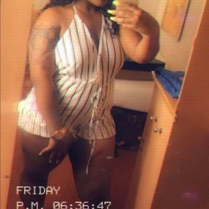 Whit with black stripe back out romper